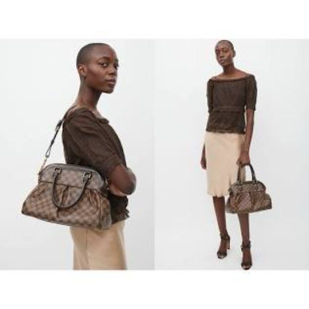 Authentic Louis Vuitton Damier Ebene Trevi GM bag